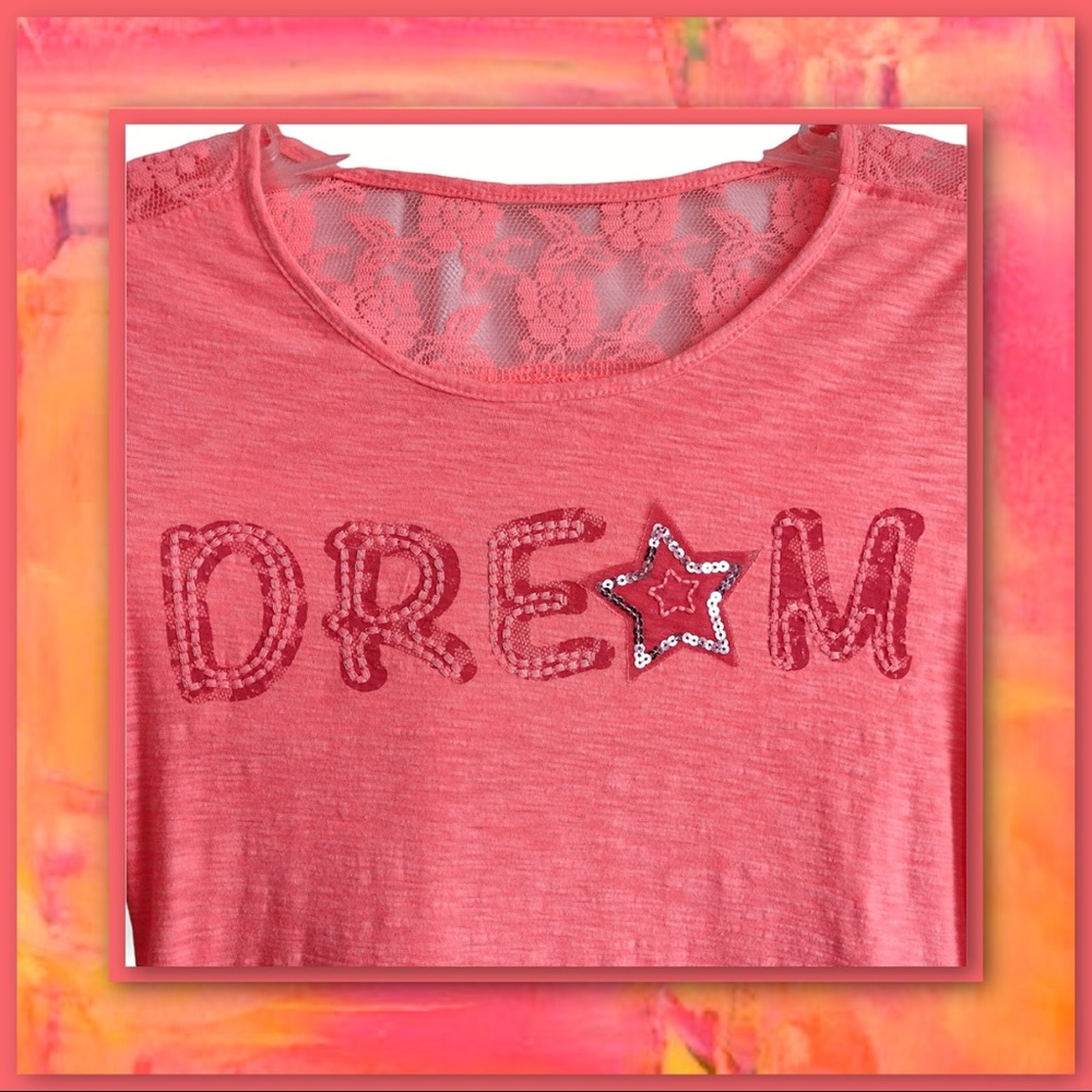 3/$10, 5/$15 - Basic Editions Lace Panel Tee - Picture 3 of 5